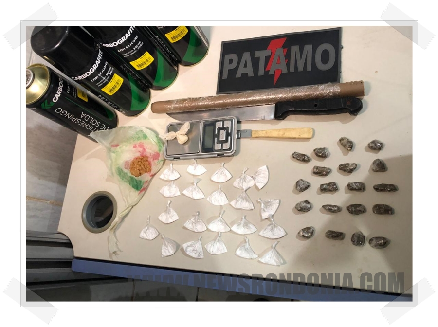 Patamo do batalhão de choque prende jovens vendendo drogas na zona leste de Porto Velho - News Rondônia