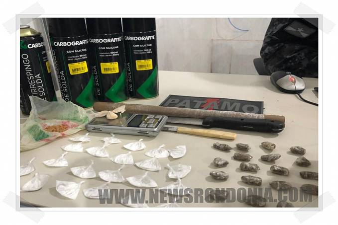 Patamo do batalhão de choque prende jovens vendendo drogas na zona leste de Porto Velho - News Rondônia