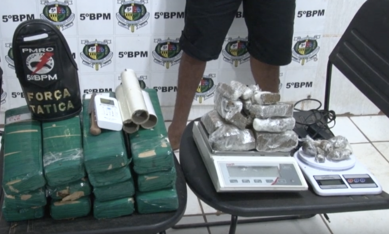 FORÇA TÁTICA PRENDE DUPLA COM MAIS DE 10 QUILOS DE DROGA - News Rondônia