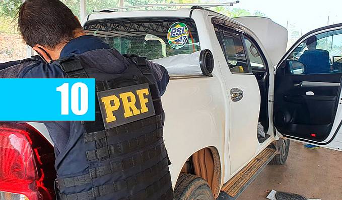 PRF prende homem com documento falso, recupera camionete roubada e apreende 60g de Topázio - News Rondônia