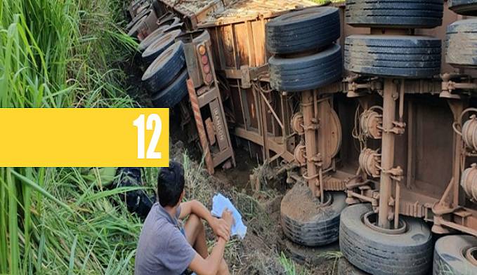 ACIDENTE: DE FORMA HERÓICA, CAMINHONEIRO JOGA CARRETA PARA FORA DA PISTA E EVITA TRAGÉDIA - News Rondônia