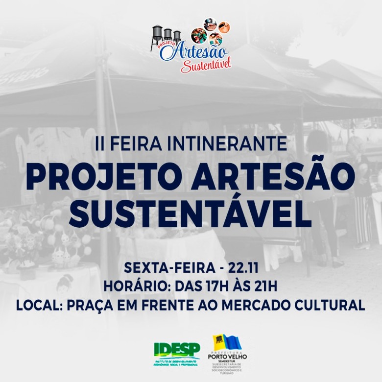 ARTESANATO - PREFEITURA REALIZA 2ª FEIRA ITINERANTE DO PROJETO ARTESÃO SUSTENTÁVEL - News Rondônia