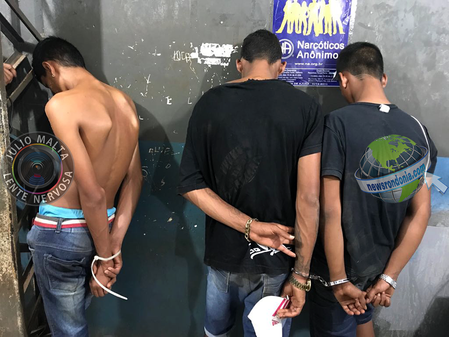 POLÍCIA PRENDE BANDO QUE INVADIU RESIDÊNCIA E AMARROU MORADORES PARA ROUBAR CARRO - News Rondônia