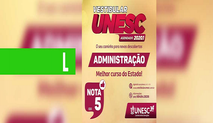 CURSO DE ADMINISTRAÇÃO DA UNESC COMEMORA 1º LUGAR NO ENADE EM RONDÔNIA E NOTA CINCO NO IDD - News Rondônia
