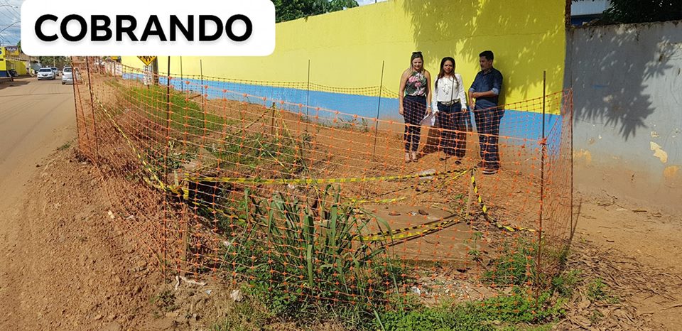 MELHORIAS: APÓS INTERVENÇÃO DE ADA DANTAS, SEMOB FECHA CRATERA EM FRENTE À UNIDADE DE SAÚDE NO BAIRRO SOCIALISTA - News Rondônia