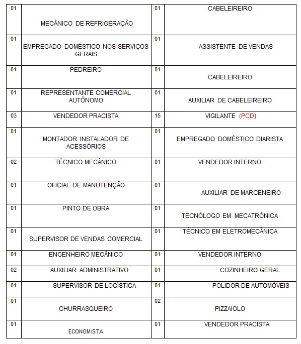 CONFIRA AS VAGAS DE EMPREGO DO SINE MUNICIPAL PARA QUARTA-FEIRA (11) - News Rondônia