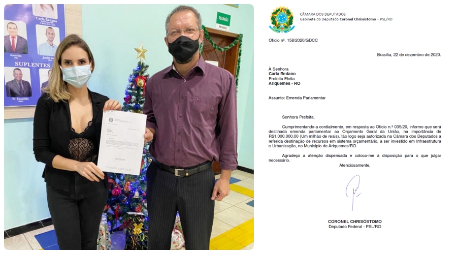 Coronel Chrisóstomo assegura R$ 1 milhão em emendas para investir na infraestrutura e urbanização de Ariquemes - News Rondônia