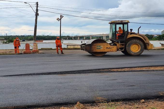 INFRAESTRUTURA - DER executa asfaltamento e construção de cabeceiras da balança no Porto Público da capital - News Rondônia