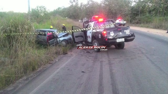 VIATURA DA POLÍCIA CIVIL SE ENVOLVE EM ACIDENTE COM VÍTIMA FATAL NO INTERIOR DE RONDÔNIA - FOTOS - News Rondônia
