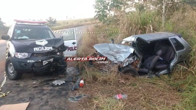 VIATURA DA POLÍCIA CIVIL SE ENVOLVE EM ACIDENTE COM VÍTIMA FATAL NO INTERIOR DE RONDÔNIA - FOTOS - News Rondônia