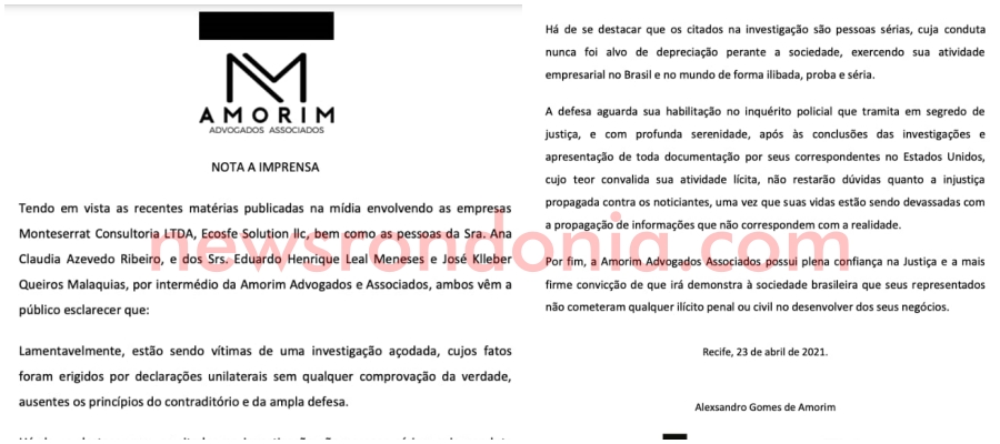 Empresa acusada de vender vacinas inexistentes para várias prefeituras, se manifesta em nota, e diz que vai provar sua inocência - News Rondônia