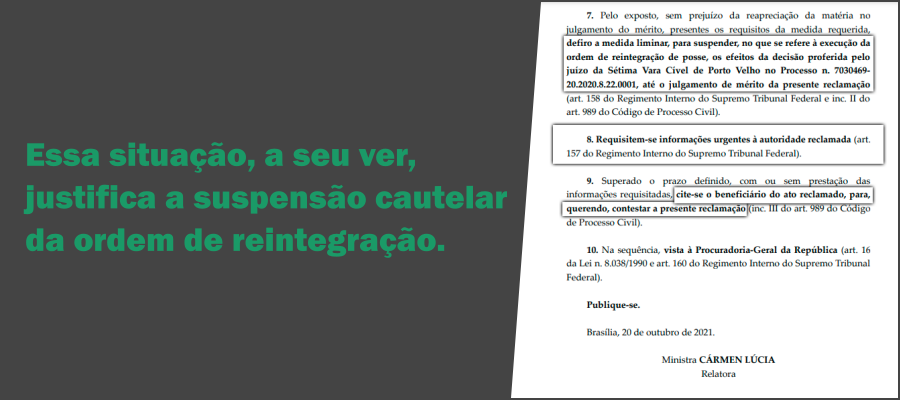Ministra manda suspender reintegração de posse em Porto Velho onde vivem mil famílias - News Rondônia