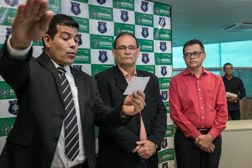GOVERNADOR DANIEL PEREIRA EMPOSSA NOVOS SECRETÁRIOS DA SEJUS E SESDEC - News Rondônia