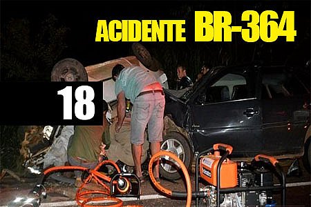 ACIDENTE NA BR-364 MATA TRÊS E DEIXA SEIS FERIDOS - IMAGENS FORTES - News Rondônia
