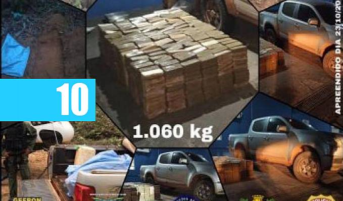 VÍDEO: Ação conjunta de forças policiais apreende 1 tonelada de cocaína avaliada em R$ 26 milhões; carro e droga vêm para Vilhena - News Rondônia