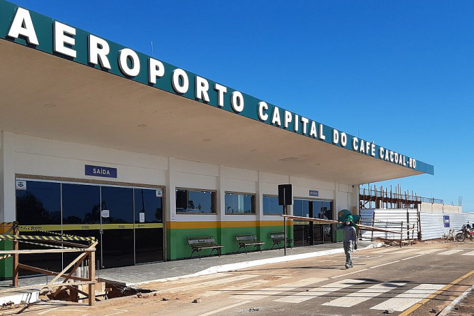 Obras executadas pelo Governo de Rondônia no Aeroporto de Cacoal seguem avançando - News Rondônia