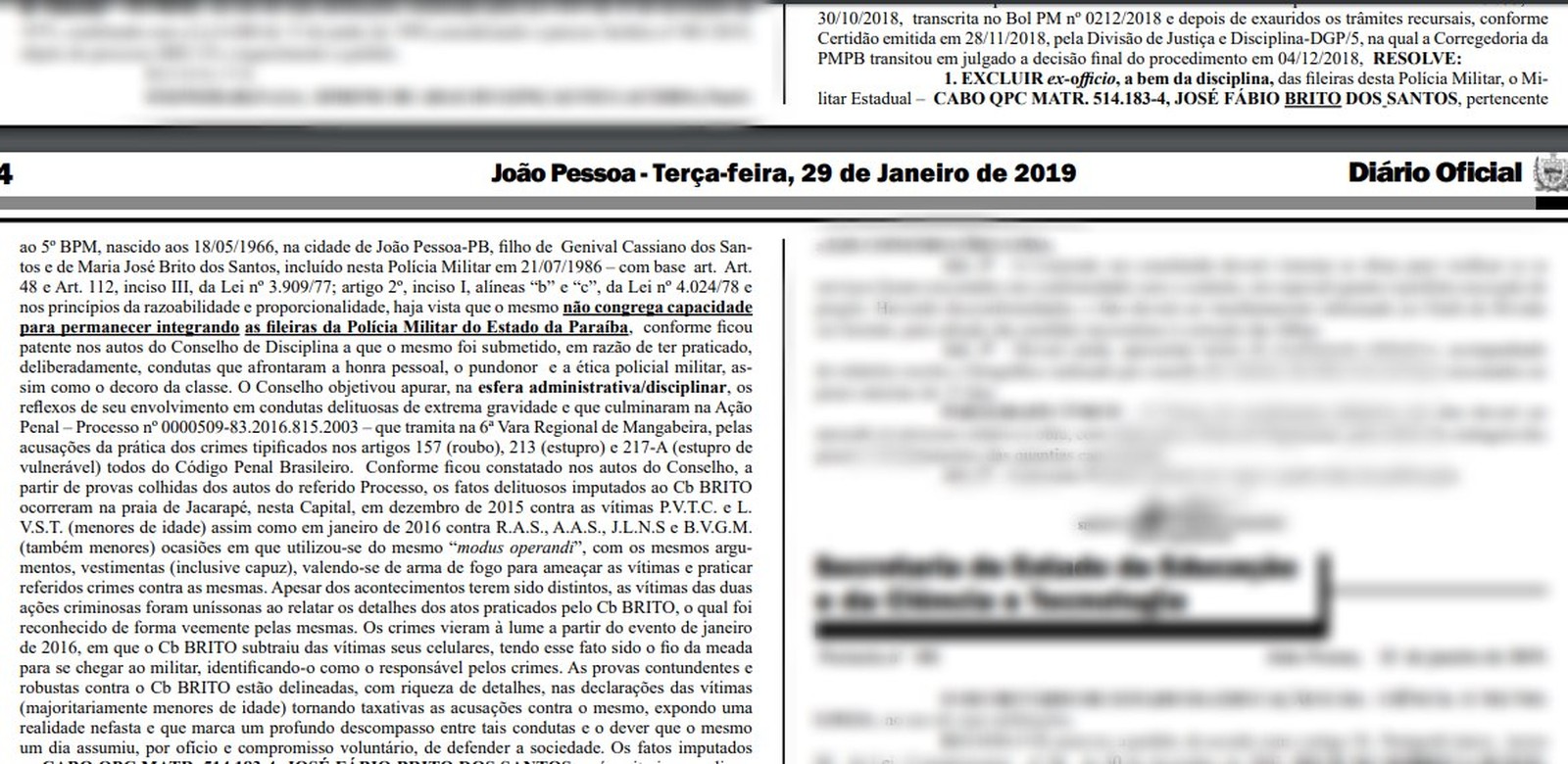 CABO DA PM É EXPULSO APÓS ACUSAÇÕES DE ROUBO E ESTUPRO DE VULNERÁVEL - News Rondônia