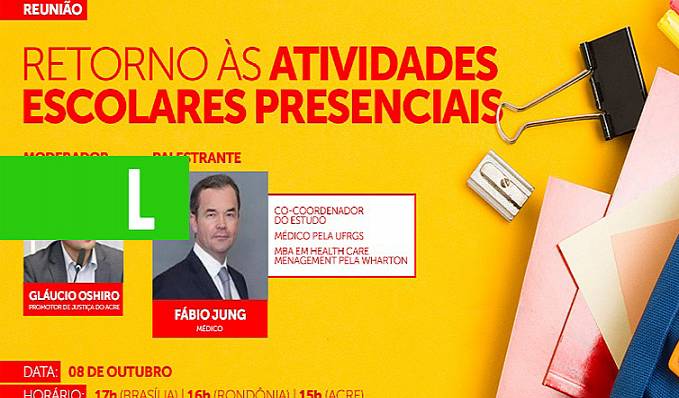 MPRO e MPAC promovem reunião virtual sobre medidas para retomada de aulas presenciais com secretários de Rondônia e Acre - News Rondônia