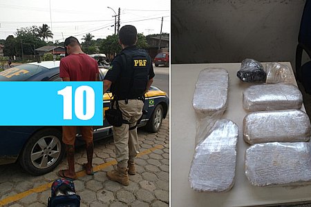 PASSAGEIRO DE TÁXI É PRESO PELA PRF COM QUASE SEIS QUILOS DE COCAÍNA - News Rondônia