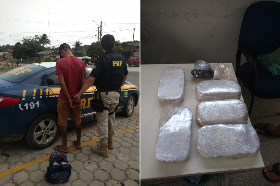 PASSAGEIRO DE TÁXI É PRESO PELA PRF COM QUASE SEIS QUILOS DE COCAÍNA - News Rondônia