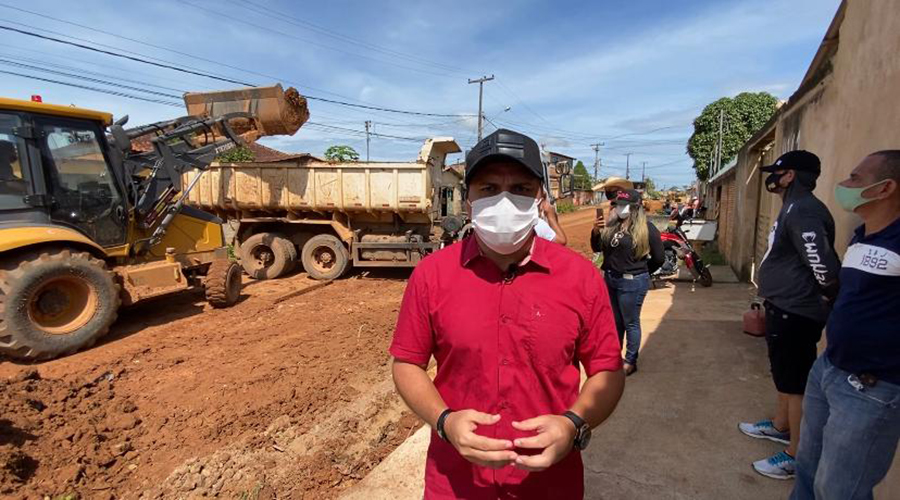 Vereador Edimilson Dourado fiscaliza serviços em ruas no Bairro Cidade Nova - News Rondônia