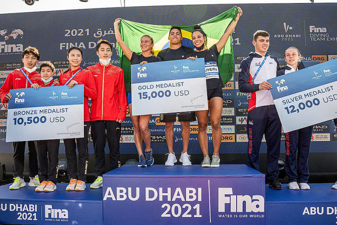 Brasil é ouro por equipes nos Saltos Ornamentais em Abu Dhabi - News Rondônia