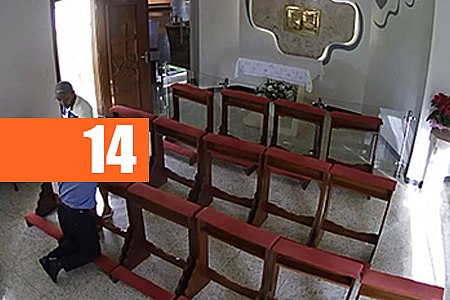 VÍDEO MOSTRA IDOSO SENDO ASSALTADO DENTRO DA IGREJA, ENQUANTO REZAVA - VEJA VÍDEO - News Rondônia