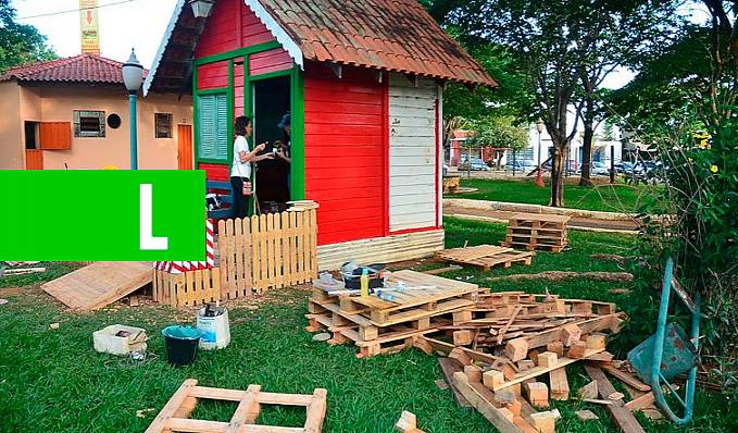Fundação Cultural de Vilhena trabalha na instalação da iluminação de Natal na praça Nossa Senhora Aparecida - News Rondônia