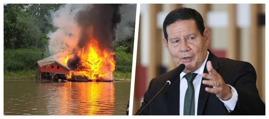 Com operação autorizada pelo vice mourão, parte dos garimpeiros fogem de região bloqueada por dragas no Rio Madeira - News Rondônia
