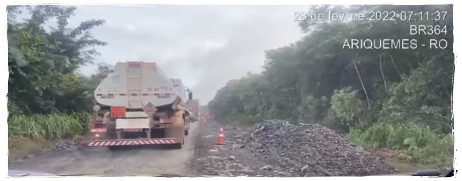 Em obras, KM 540 da BR-364 pode ser liberado na terça, (01) - News Rondônia
