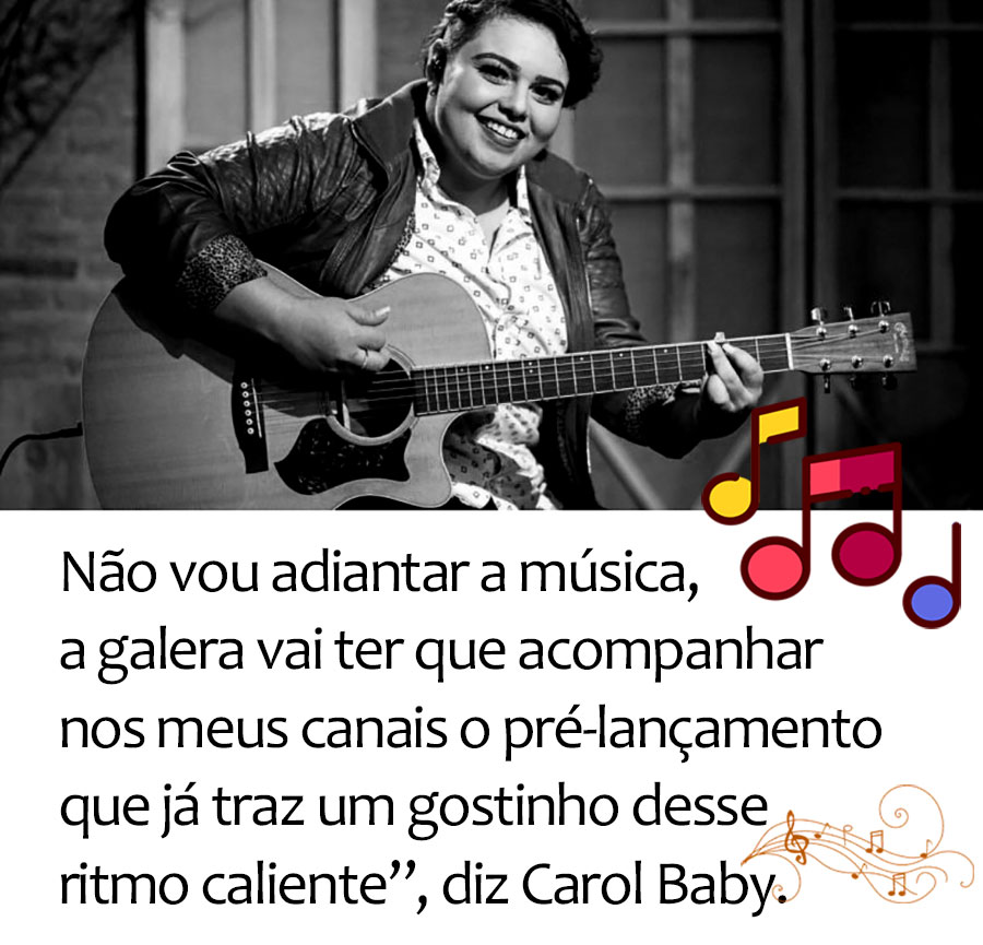 CAROL BABY ANUNCIA LANÇAMENTO DO NOVO PROJETO GRAVADO AO VIVO - News Rondônia