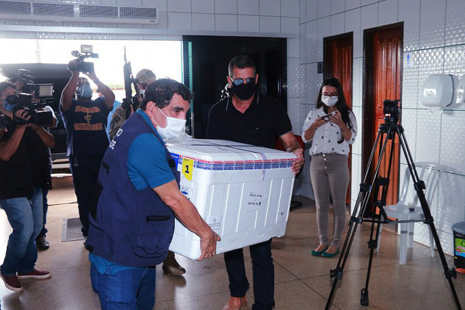 Rondônia recebe do Ministério da Saúde a 22ª remessa de vacinas contra covid-19 - News Rondônia