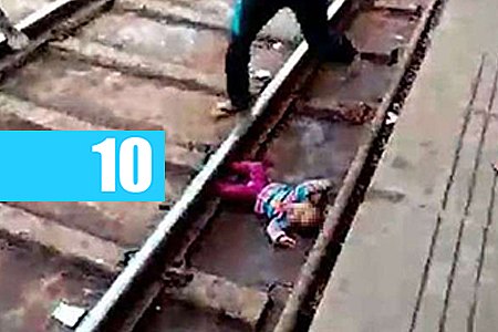 ÍNDIA: TREM PASSA POR CIMA DE BEBÊ, QUE ESCAPA ILESO - VÍDEO - News Rondônia