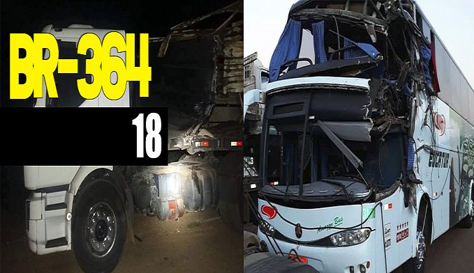 UM MORTO E DOIS FERIDOS APÓS COLISÃO ENVOLVENDO ÔNIBUS DA EUCATUR E CAMINHÃO BOIADEIRO - News Rondônia