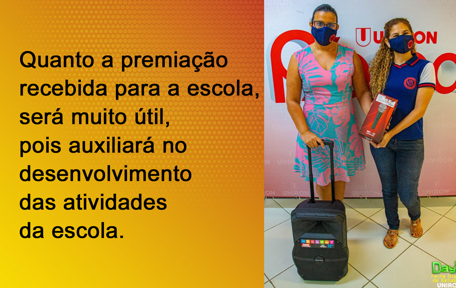 UNIRON entrega premiação para Escola referente evento DAY X  Feira Digital do Estudante - News Rondônia