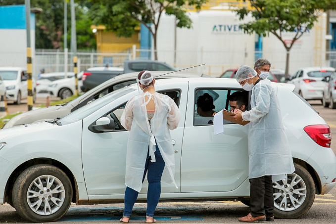 DRIVE-THRU: Mais de 2,4 mil pessoas passaram pela testagem rápida para covid-19 em ação realizada pelo Governo de Rondônia - News Rondônia