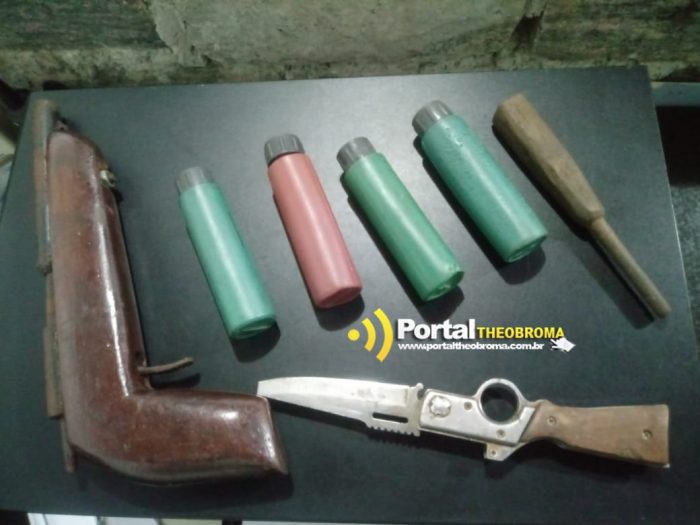 APÓS AMEAÇAR ESPOSA COM FACA, HOMEM É PRESO EM THEOBROMA - News Rondônia