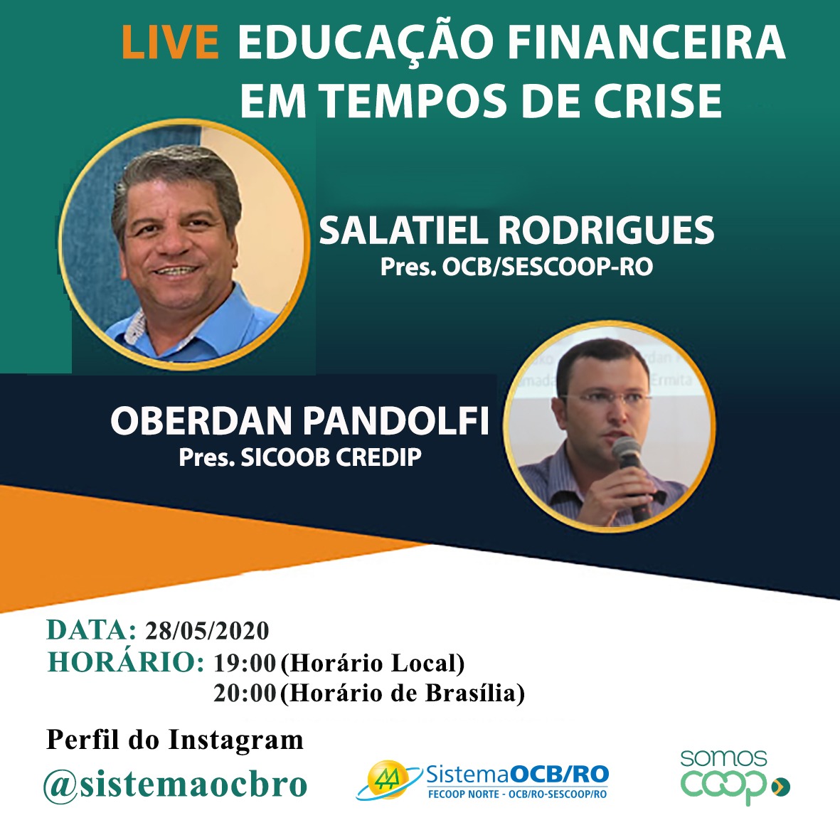 OCB/SESCOOP RONDÔNIA REALIZA LIVE SOBRE EDUCAÇÃO FINANCEIRA EM TEMPOS DE CRISE - News Rondônia