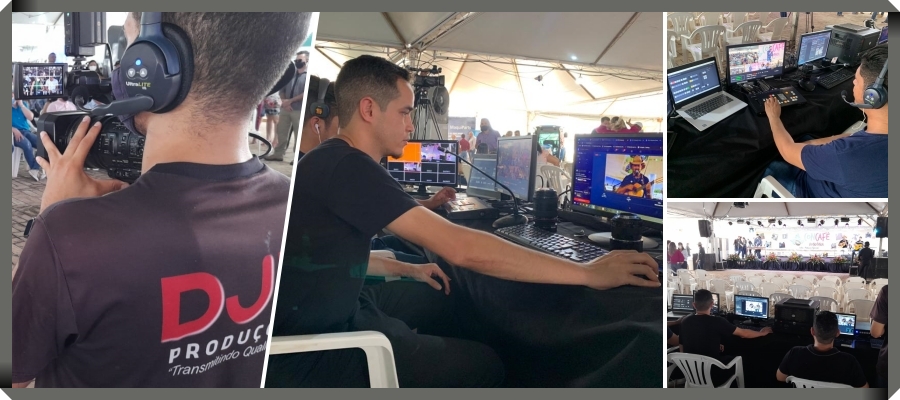 Transmissão de qualidade da produtora DJD chama atenção dos espectadores do Concafé - News Rondônia