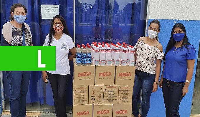 Saúde na Escola: Prefeitura de Jaru realiza distribuição de álcool para as escolas do município - News Rondônia