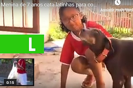 MENINA DE 7 ANOS VENDE LATINHAS PARA SALVAR A VIDA DE CACHORROS DE RUA (VÍDEO) - News Rondônia