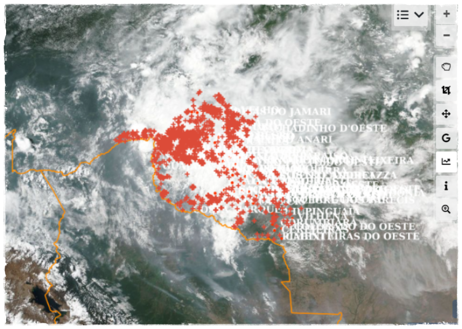 Rondônia tem mais de 2.371 focos de incêndios em setembro; Porto Velho está entre os lideres da turma da destruição no país - News Rondônia