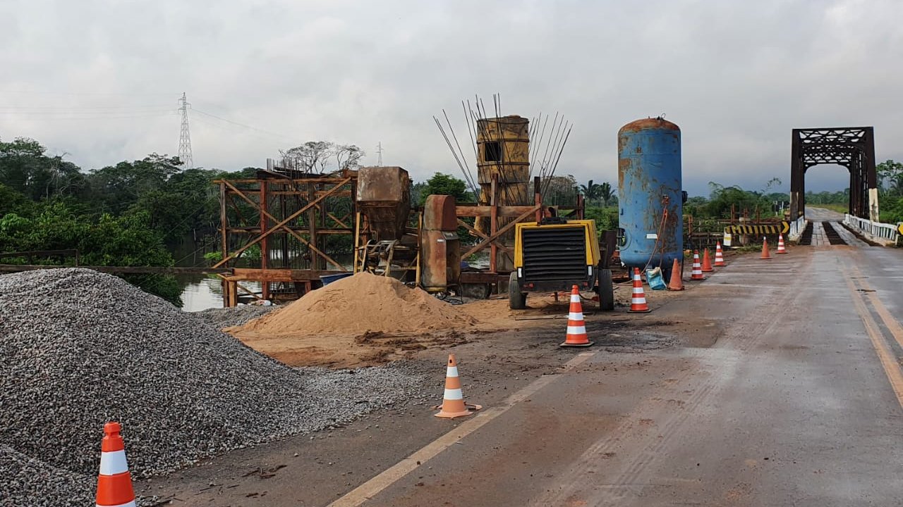 Ponte sobre o Rio Arara: DNIT mostra o avanço dos trabalhos no canteiro de obras - News Rondônia