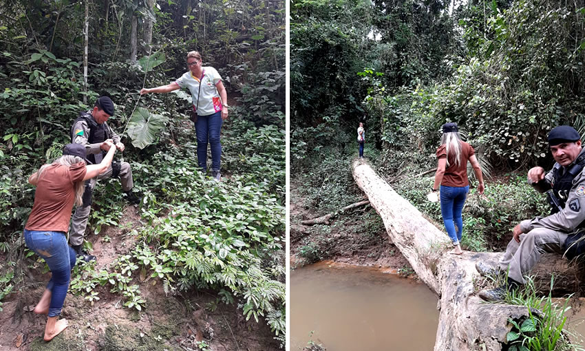 Equipe caminha 17 quilômetros para investigar caso de deficiente mental acorrentado pela mãe - News Rondônia