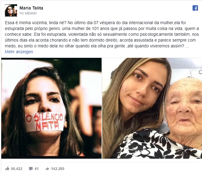 NETA DE IDOSA DE 101 ANOS QUE FOI VIOLENTADA FAZ EMOCIONANTE DESABAFO E PEDE JUSTIÇA - News Rondônia