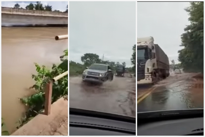 Com trecho da Br-364 imerso pelas águas do Jamari, acesso da rodovia é mantido fechado - News Rondônia