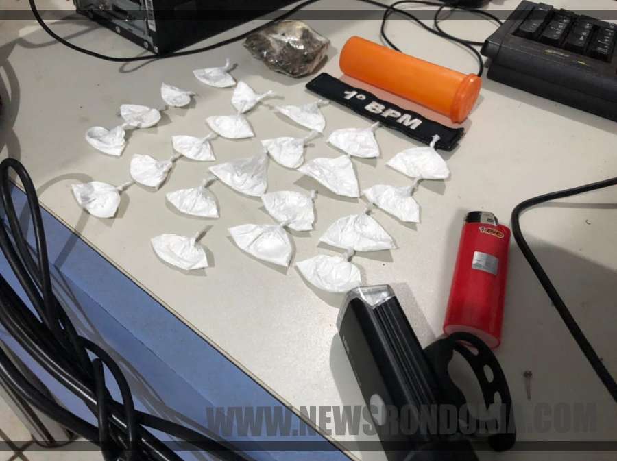 Adolescente é detido ao ser flagrado com várias porções de maconha e cocaína na zona norte da cidade - News Rondônia