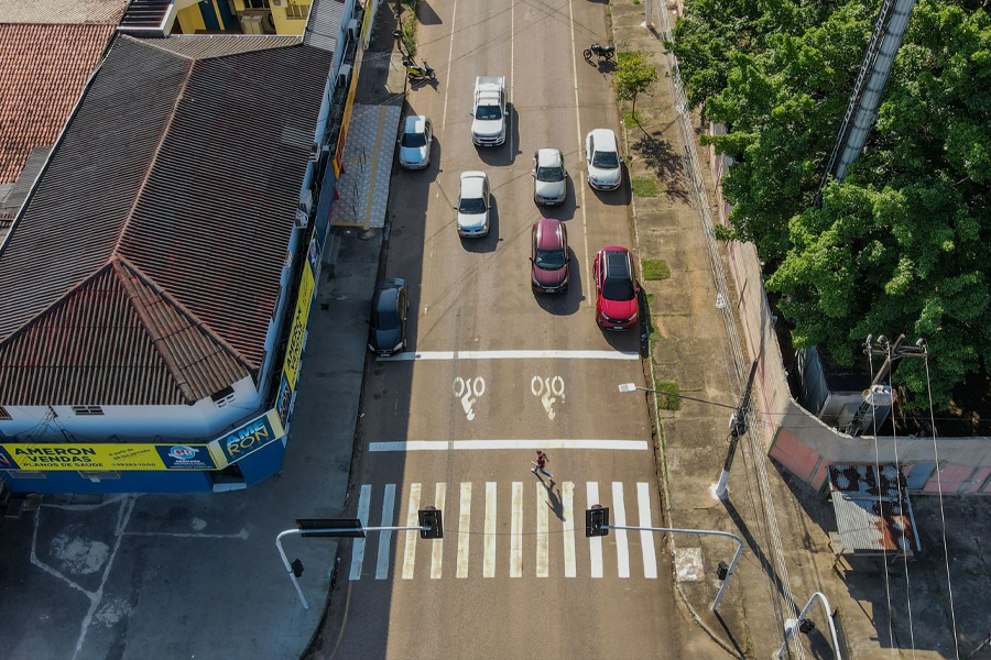 TRÂNSITO - Mais de 20 bolsões para motociclistas são implantados em Porto Velho - News Rondônia