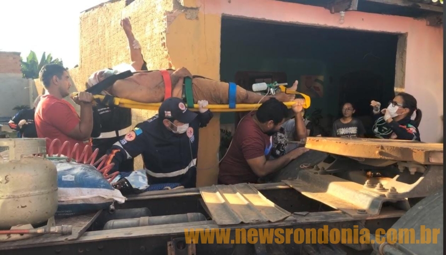 Adolescente dirigindo caminhão atropela homem em frente a residência na zona sul - News Rondônia