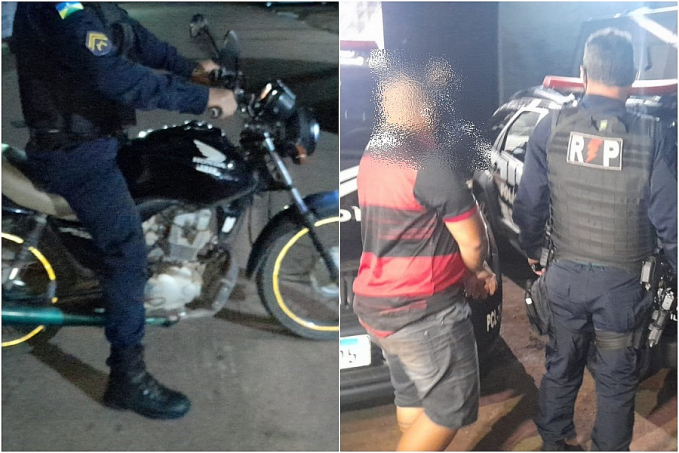 PEGOU EMPRESTADO: Suspeito é preso com moto roubada no centro de Porto Velho - News Rondônia